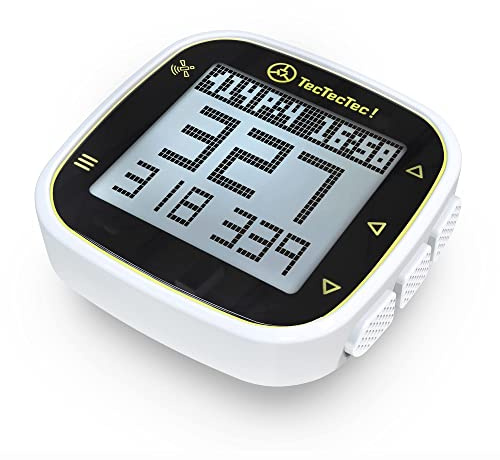 TecTecTec ULT-G Ultra-Light Portable GPS Golf Watch with Rechargeable Battery and LCD Display, Precharged with 38K Worldwide, Lightweight, Simple, Easy to Use for Men and Women