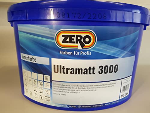 Zero Ultramatt 3000 Wandfarbe Weiß 12,5 Liter
