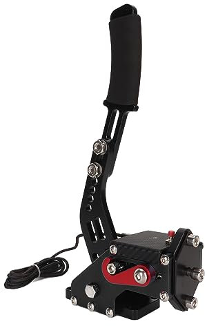 Plyisty Freno de Mano USB de 64 bits para PS4/5+PC, Freno de Mano Sim Racing Games para T300RS/T300 para G29 G27 G25 G920 T500, sin Abrazadera (Black)