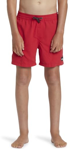 Quiksilver Garçon Everyday Solid Volley YTH 14 Maillot De Bain, High Risk Red, 16 Ans EU