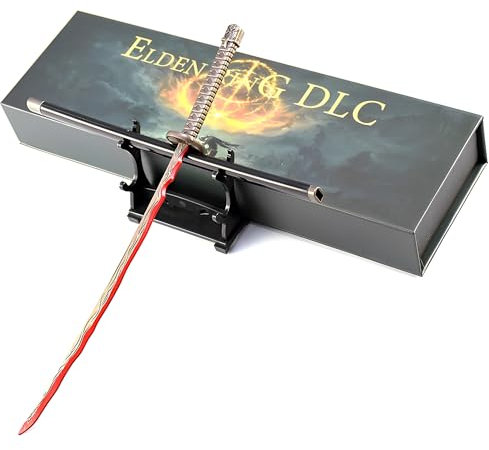 MIAOWR Eldenring Rivers of Blood Modell, Länge: 26 cm, komplett aus Metall, Papierbox-Verpackung, Mini-Spielesammlung