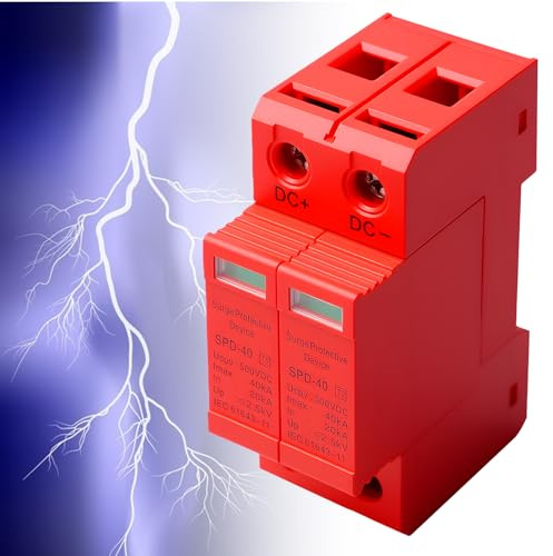 Överspänningsavlastare: Fotovolt Blixtskydd Lågspänningshus, Dc, 2p, 40ka 500v, Överspänningsskydd för hemmabruk, Din Rail-montering