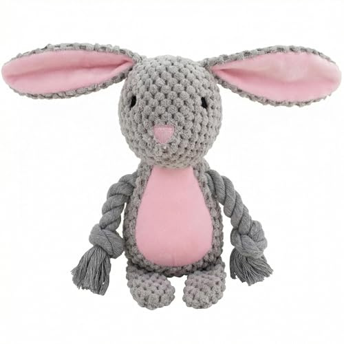Speedy Panther Easter Bunny Plush Dog Toy, Soft Chew Toy with Stuffing, Easter Gift for Small Medium Large Dogs and Puppies