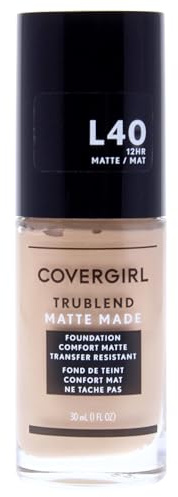 COVERGIRL TruBlend Matte Made Liquid Foundation, Classic Ivory, 1 Fl Oz (Pack of 1)