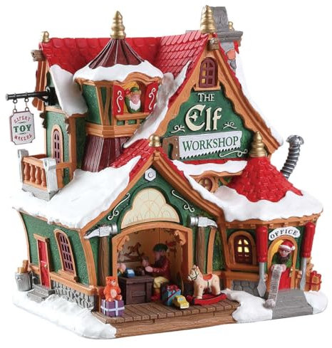 Lemax 75291 Santa's Wonderland Lighted Buildings: The Elf Workshop
