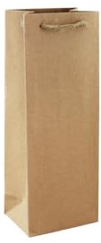 Eurowrap 28800-4Cpack - Un lot de 6 Sacs Cadeaux Kraft - Format Bouteille - 12,7x9x35,5cm - 210g - Emballage Cadeau Kraft, Emballage, Idéal pour : Bouteille, Gourde, Alimentaire