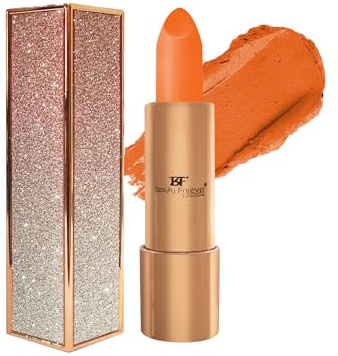 Beauty Forever Semi Matte Lipstick with Vitamin E, Plumping and Long Lasting, 3.6gms (585 Coral)