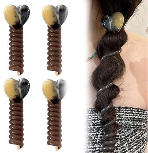 4 Pièces accessoire cheveux, accessoire coiffure, Outil De Tricot De Cheveux Mode Français Clip De Coiffure Twist Braid Outil De Tricot De Cheveux