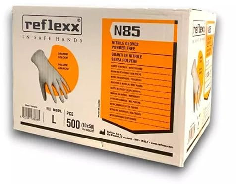 Generico Guanti In Nitrile Senza Polvere Full Grip N85 TAGLIA L - 500 pcs