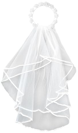 RELKLYU 1 Pieza De Guirnalda, Velo De Guirnalda Nupcial, Accesorios Elees Y Simples De Ropa De Novia.