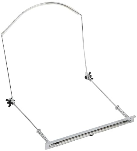 KIMISS Support d'harmonica Professionnel, Support de Cou Réglable, Accessoires pour Instruments à Vent Musicaux, de Cou d'harmonica à 24 Trous (24 trous argent)