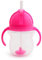 Munchkin Click Lock Tip and Sip Straw Cup | Baby Toddler Sippy Cups with Weighted Straw | BPA Free | Leakproof Cup | Dishwasher Safe | Baby Bottles -7oz/207 ml | Pink