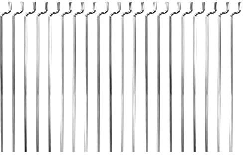 sourcing map 20 stycken RC flygplan Z stänger dra skottstänger tillbehör 1,2 mm x 450 mm (17,7 tum) i stål