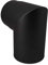 LANZZAS Ofenrohr Bogen 90° (Spitzbogen), im Durchmesser 150 mm, Farbe: schwarz - Rauchrohr Bogen