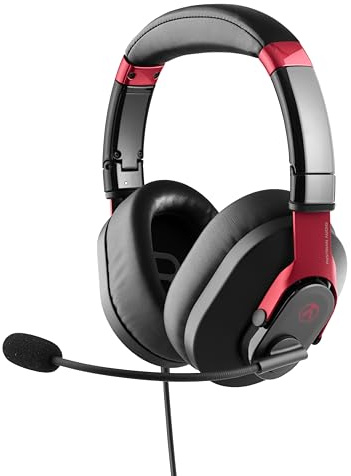 Austrian Audio PG16 Pro Gaming Headset mit Mikrofon (Gaming Kopfhörer, hochauflösender Sound, Memory-Foam-Ohrpolster, abnehmbares 1,4 m langes Kabel), Schwarz/Rot