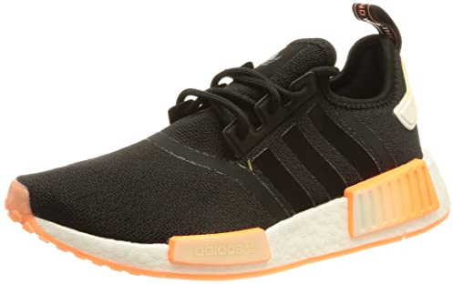 adidas Damen NMD_r1 W Sneaker, Core Black Beam Orange FTWR White, 37 1/3 EU