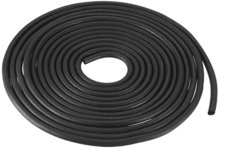 sourcing map Caoutchouc Mousse Joint étanchéité, 5mm Diamètre x 8m Long Rond EPDM Caoutchouc Décapage pour Bricolage Joint, Entrepôt, Tampons, Mousse Tubes, Artisanats, Maison Sceau