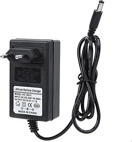 Adaptador de Cargador de Protección contra Sobretensiones, Cargador de Plástico, Control de Temperatura de Corriente Estable, Muebles Diarios para Pistola Fascia (Normativa Europea 16.8V)