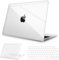 NPUOLS Hülle Schutzhülle für MacBook Air 15 Zoll 2025 2024 2023 M4 M3 M2 Modell A3241 A2941 A3114, Ultradünne Hartschale Schutzhülle Snap Transparent Case und Ultradünner TPU EU Tastaturabdeckung