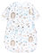 TupTam Schlafsack Baby 2.5 TOG – Ganzjahresschlafsack mit abnehmbaren Ärmeln, OEKO-TEX zertifiziert, Farbe: Igel Hase Beige Mineralgrün, Größe: 68-74
