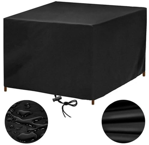 Housse Table de Jardin Housse Salon de Jardin Exterieur Impermeable 50x50 Housses pour Mobilier de Jardin Housse de Protection Bâche Salon de Jardin Exterieur pour Table Chaise Set, 50x50x50cm