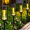 Geemoo Solarlampen für Außen Garten, 4 Stück Solarleuchten Garten Warmweiß mit 42 LEDs, IP65 Wetterfest Gartenleuchten Solar, Sanduhr-Form Solarlampe für Außen, Terrasse, Garten, Hof, Wege, Rasen Deko