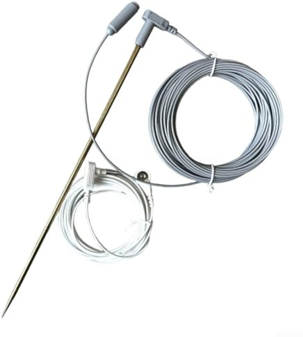 Honseadek Grounding Rod 30Cm Copper Needle With 4.6m+12.5m Grounding Cable For Mats Blankets Furniture Sofa Easy To Install Electric Shock for PROTECTION System