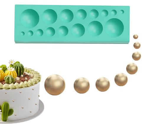 Mppchhn Moldes Redondos Para Chocolate - Herramienta de Cocina Reutilizable Antiadherente - Moldes De Silicona Para Medias Esferas,para Hacer Caramelos, Elaboración Artesanal de Postres y Presentación