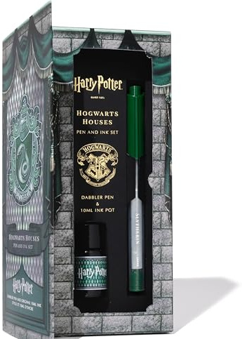 Ferris Wheel Press, Warner Bros., Official Licensed, Harry Potter, Dabbler Pen & 10ml Ink Set, Slytherin House, 0.8mm Fine Tip