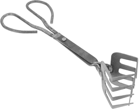 Ipetboom Pinza para Cangrejos Metálica Negra Mango Largo Herramienta de Cocina para Mariscos Utensilio Resistente para Sujetar Langosta y Cangrejo Adecuado para Fiestas y Uso Exterior