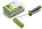 10 x Colorus Farbroller Set Lackierwalze 11 cm superfein | Lackierrolle mit beidseitig konkaver Endung | Lackrolle für Lacke wasserbasierte | Schaumstoff Rollen konkav mit 2K Lackierrollen Bügel