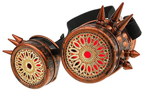 MFAZ Morefaz Ltd Welding Cyber Goggles skyddsglasögon svetsning solglasögon Steampunk Goth Round Cosplay glasögon party Fancy Dress