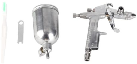 BORDSTRACT Professional 0.5mm Nozzle, K 3 0.5mm Caliber 125ml Capacity Pneumatic Primer Paint Spray Gun, Pneumatic Spray Gun for Car Painting & Repair Tool