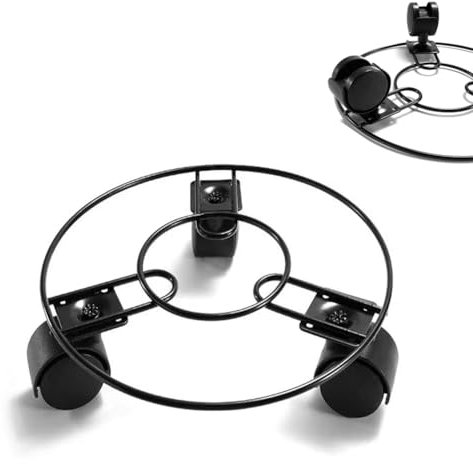 PflanzenkarrenPflanzenkarrenPflanzenwagen mit Rädern, Robuster Pflanzenständer für Wohnzimmer, Esszimmer, Terrasse, Garten, Pflanzkübel-Transportwagen/Quadratisch-18Cm