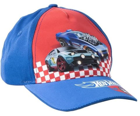 CERDÁ LIFE´S LITTLE MOMENTS Gorra infantil Hot Wheels ajustable para niños y niñas – Gorra Hot Wheels con visera curva para verano, parque y playa