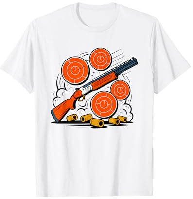 Trap Schuetze Tontaube Schiessen Schrotflinten Sport T-Shirt