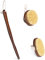 Navaris 2er Set Körperbürste Trockenbürste - 2x Bürste für unreine normale sensible Haut - Holz Reinigungsbürste Massagebürste - Rückenbürste mit Stiel
