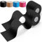 HONYAO® Kinesiotapes 2 Rollen, Kinesiologie Tape (5m×5cm), Physio Tape für Schulter, Rücken, Knie, Ellenbogen und Nacken, Tape Sport, Hautfreundlich, Elastisch & Wasserfest - Schwarz
