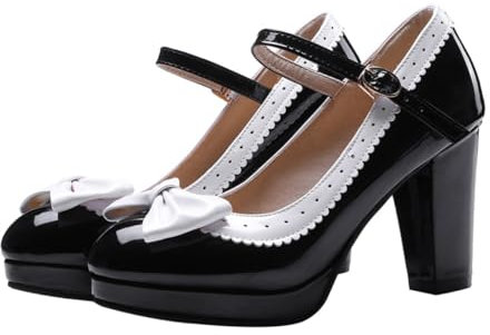 COLLBATH 1pair Women's All Match High Heels Heeled Women Shoes Wedding Shoes Ballet Flats for Women Ladies Pumps Bows Flats Shoes Women Ladies Shoes Shoes Dressy Black Sole: Rubber