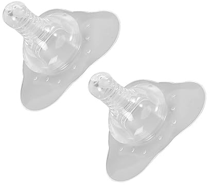 IMIKEYA 2stücke Silikon Brustwarzen Schutzcover Set Weiches Anpassungsfähiges Material Schutz Vor Babybeißen Natürliche Form Für Sanftes Stillen Kompatibel Mit Meisten Brustwarzen Sicher f