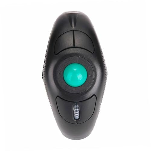 LRXIYODE Souris en Plastique Noir sans Fil Portable à Boule de Commande Ergonomique Design Ergonomique 5 Boutons, 1000dpi, Port USB pour Ordinateur Portable