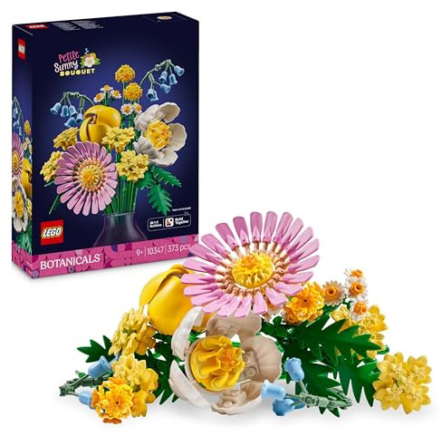 LEGO Botanicals Kleiner Sommerstrauß - Spielset mit künstlichen Blumen – Spielzeug mit Glockenblumen, Gänseblümchen, Tulpen & mehr – Geschenk für Mädchen und Teenager ab 9 Jahren – 10347