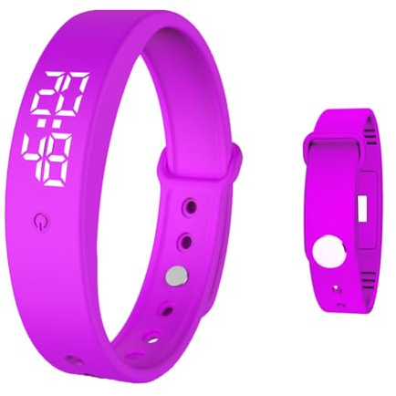 Umllpet vibrationslarm armband, väckarklocka armband vibrationer, vibrationsklocka, påminnelseklocka för barn vuxna, potta träningsklocka, drickpåminnelse, pillerpåminnelser