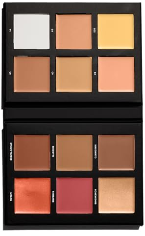 BEAUTY BAY Make Face Multi-Use Complexion Palette (Medium - Tan), Vegan & Cruelty-Free, Cream & Powder Formula, 11 Creams & 1 Powder, Concealing & Correcting