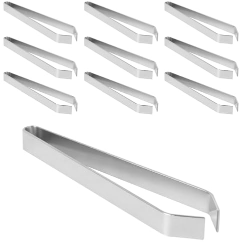 HAKIDZEL Pinzas para Espinas de Pescado de Acero Inoxidable Juego de 10 Unidades Herramienta Manual para Extraer Espinas y Pelos de Cerdo y Aves Accesorio de Cocina Multiusos para Uso