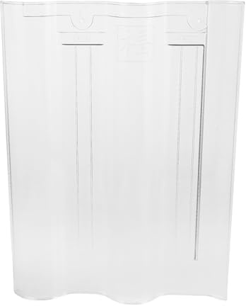 NIYANGLE Panel Corrugado Transparente 300x400 Mm 4 Mm para Techo de Invernadero Lámina de Plástico Resistente Intemperie para Techo de Terraza para Cultivo y Jardín
