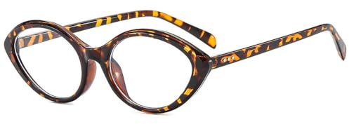 Montura de Gafas para Mujer, anteojos Retro para Damas, 3, Talla única