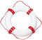 Compass Rettungsring Rettungsreifen, 65 cm, Weiß/Rot