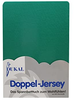 Dukal | Spannbettlaken oval für Kinderwagen Stubenwagen Wiegen Beistellbett | 32x78 – 36x80 cm | aus hochwertigem DOPPEL-Jersey | 100% Baumwolle | Farbe: smaragd