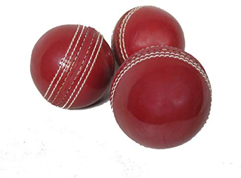 KSZ TRADERS Lot de 3 balles de Cricket Souples en Caoutchouc pour entraînement